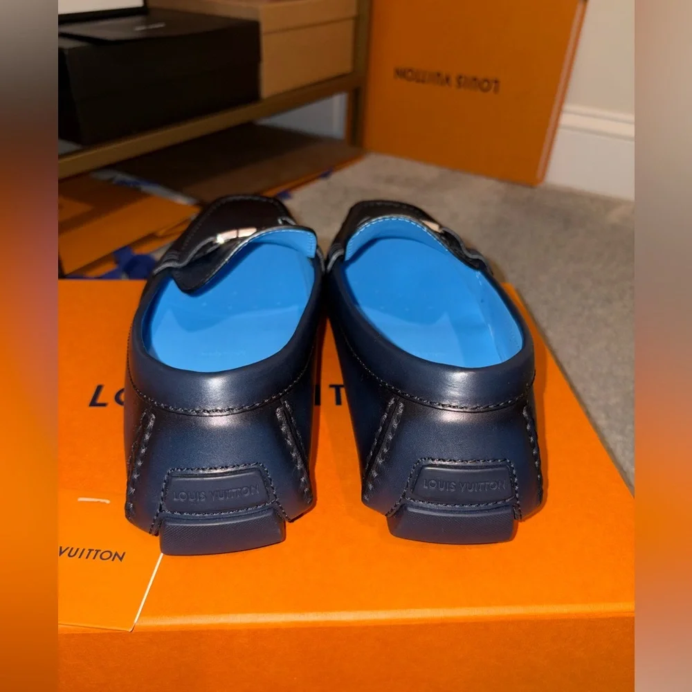 Louis Vuitton Men's Navy Slip-On Monte Carlo moccasin NWT - Picture 13 of 13